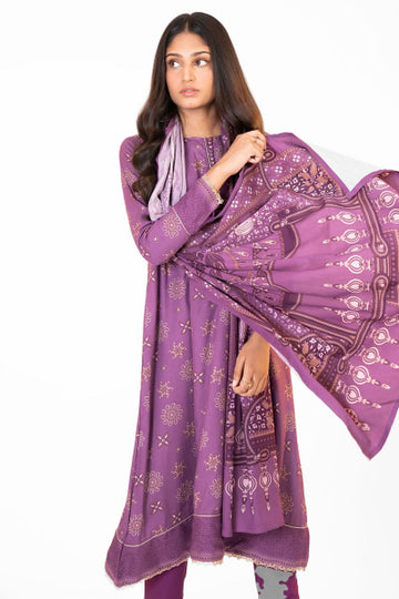 Alkaram FW-26.1-22-Purple Winter Collection 2022 Online Shopping